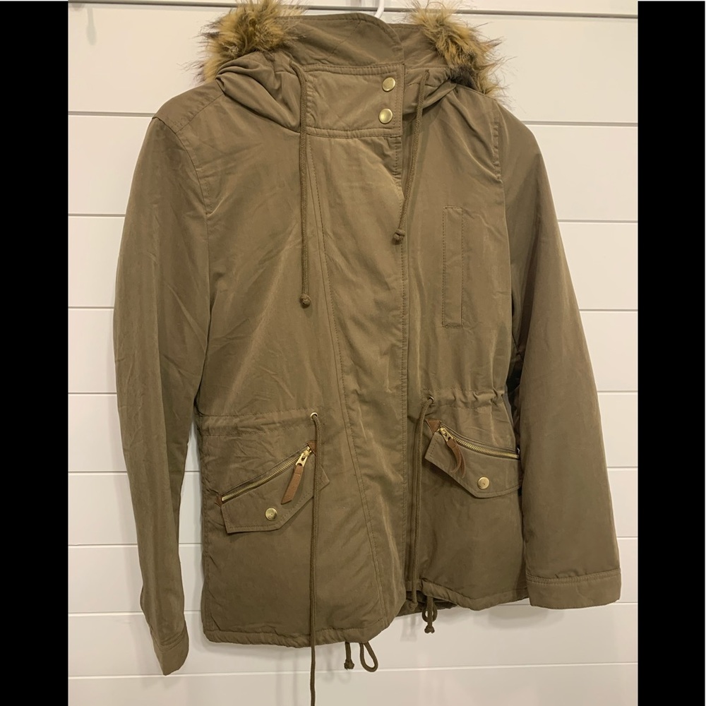 NWT Love Tree Olive Green Jacket - Picture 1 of 11